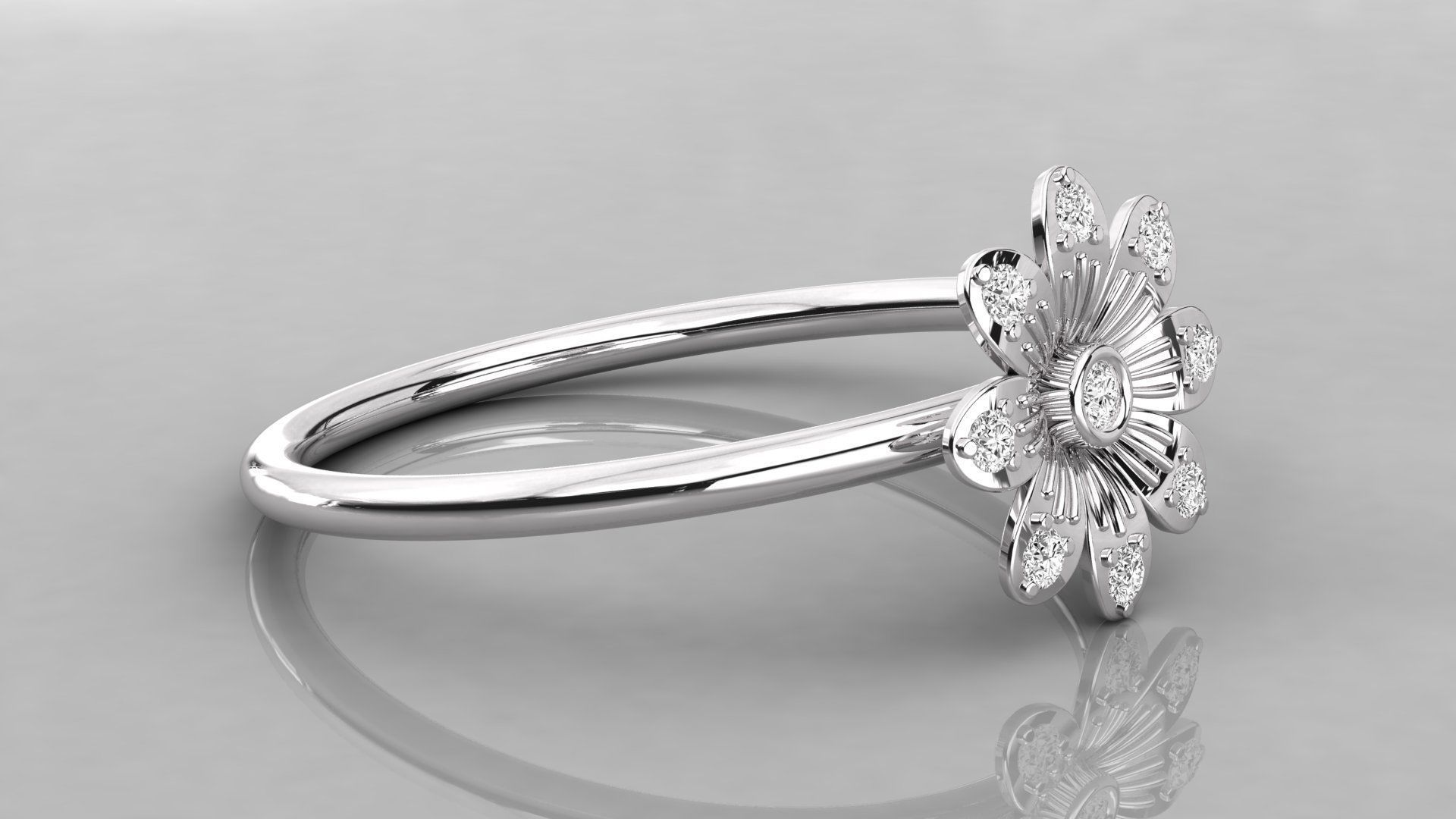 Women ring 3dm stl render detail 3D print model_5