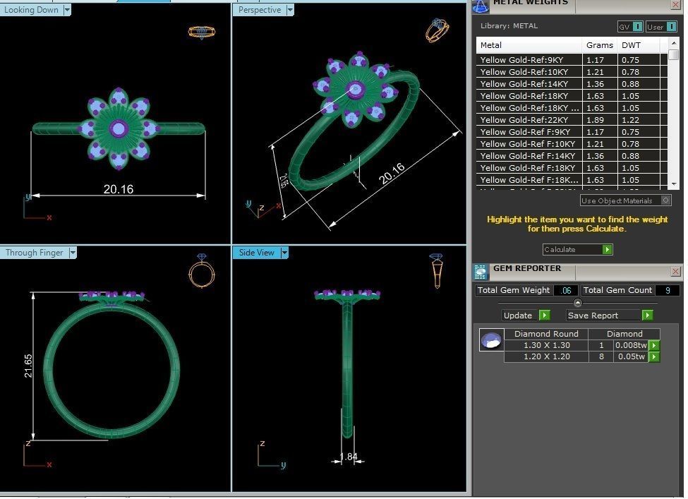 Women ring 3dm stl render detail 3D print model_9