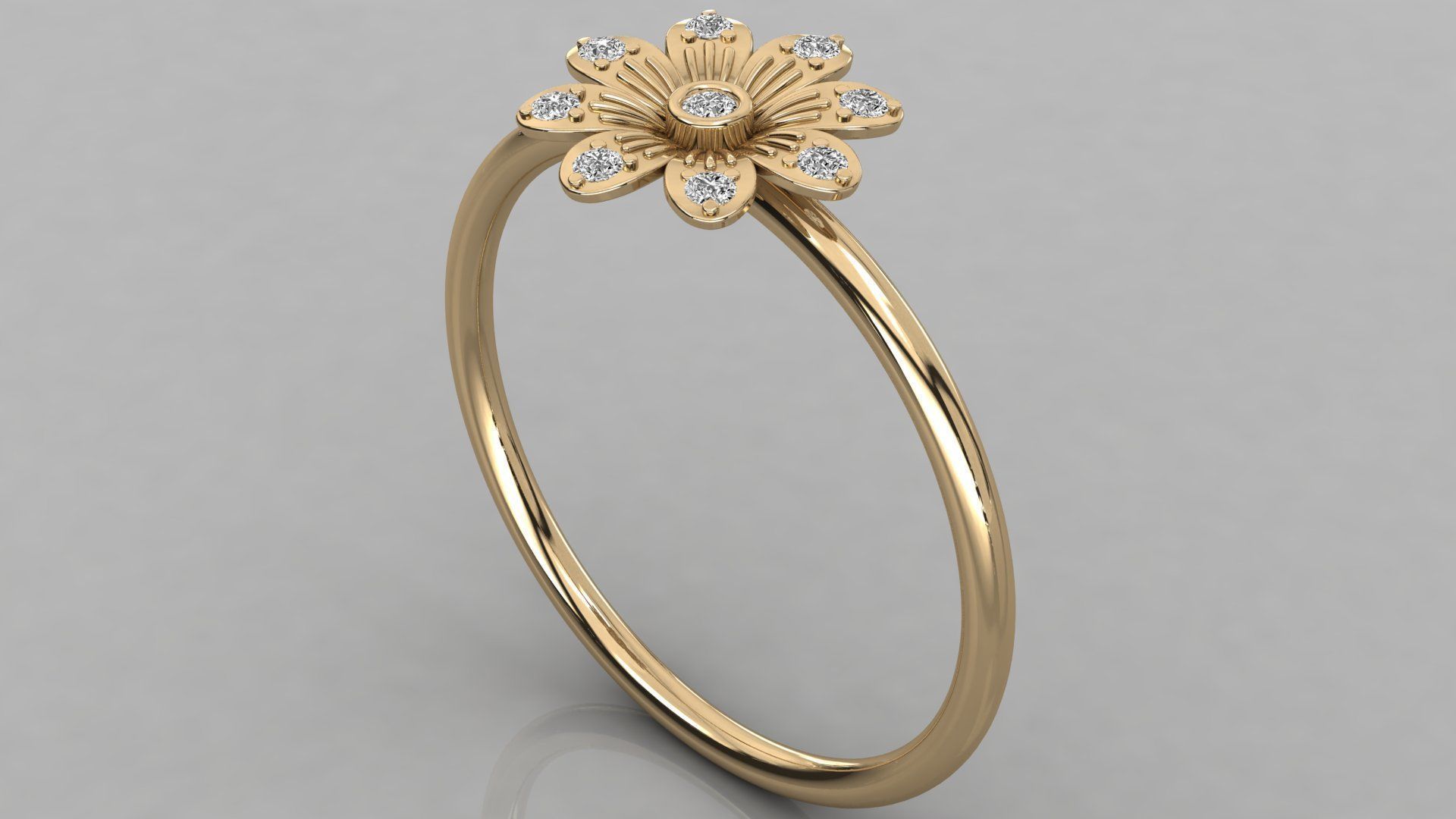Women ring 3dm stl render detail 3D print model_3