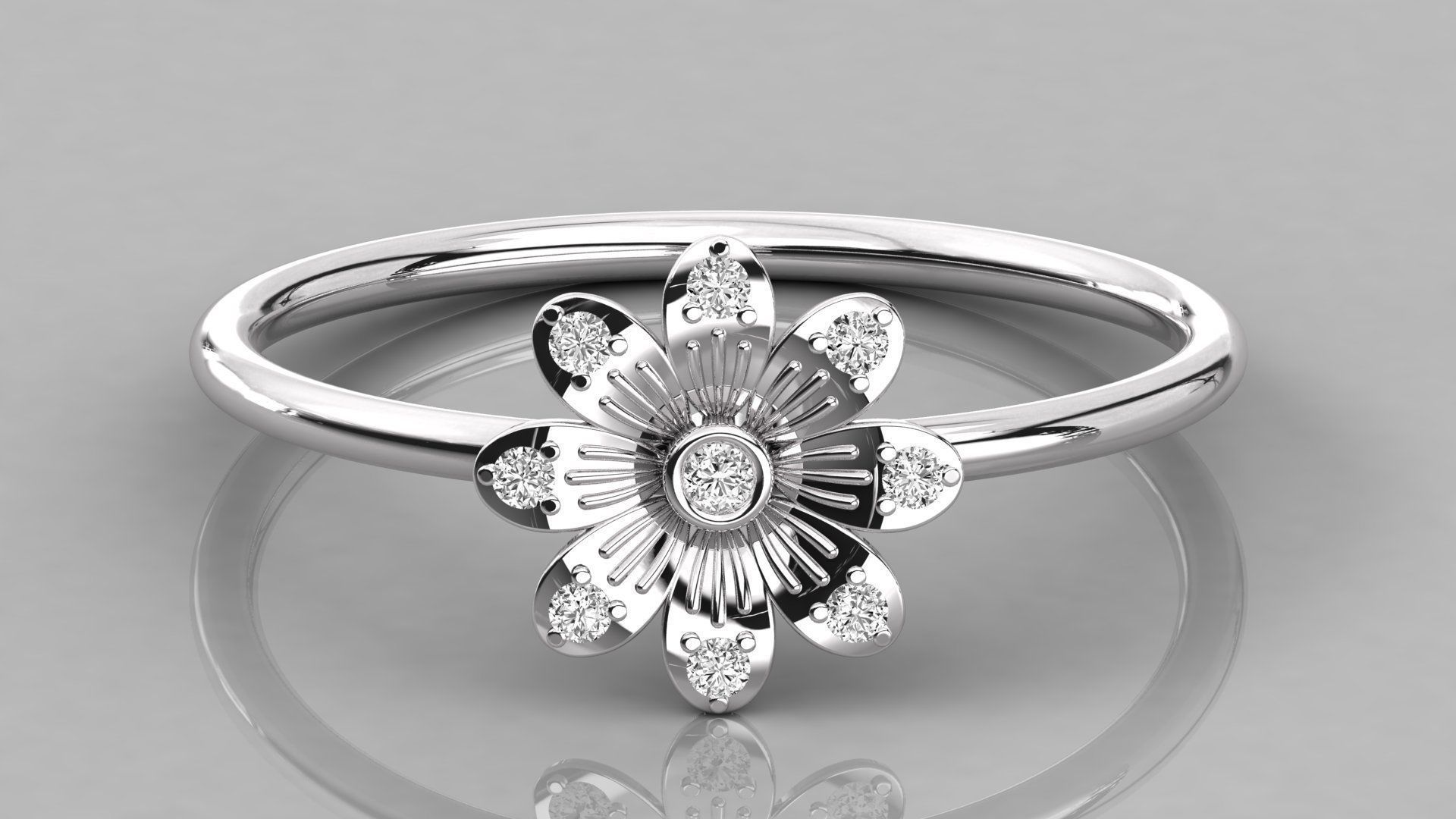 Women ring 3dm stl render detail 3D print model_7