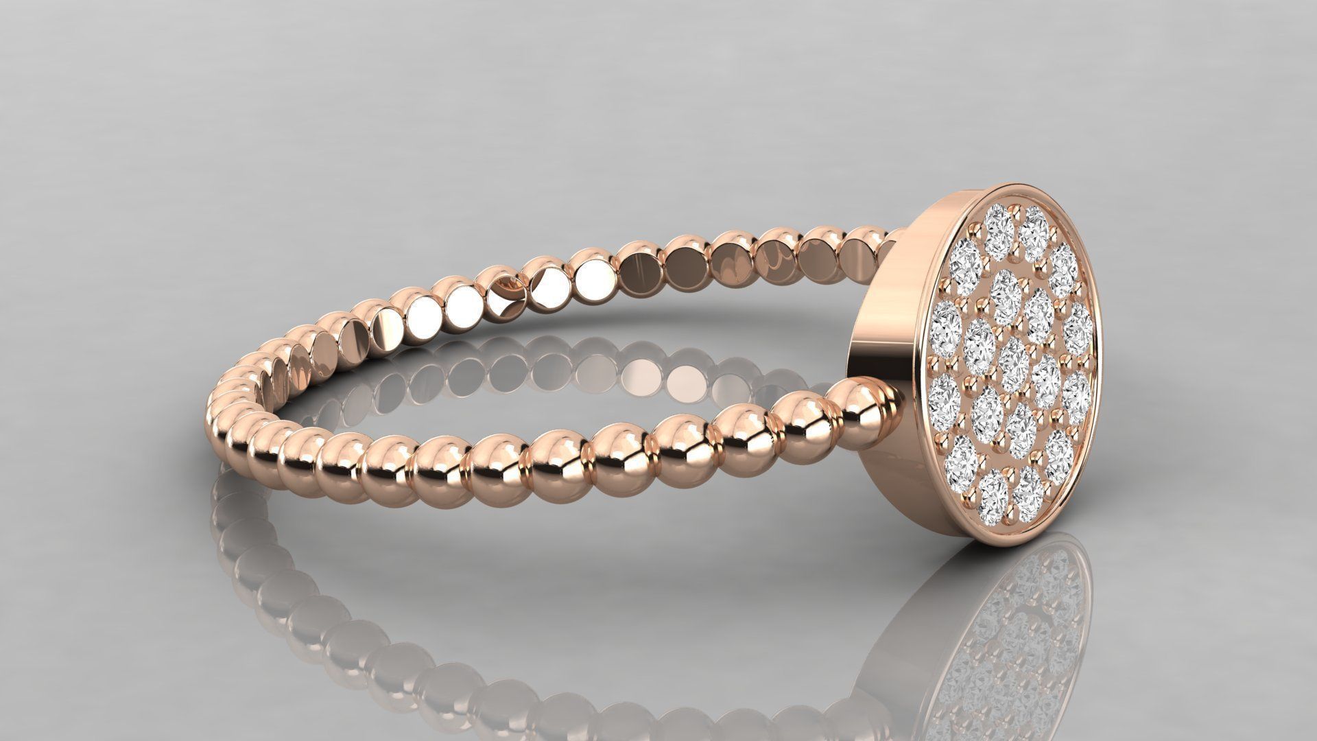 Women ring 3dm stl render detail 3D print model_4