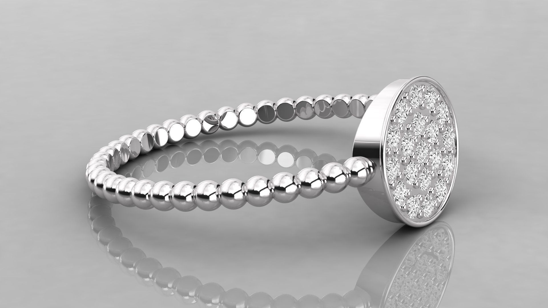 Women ring 3dm stl render detail 3D print model_5