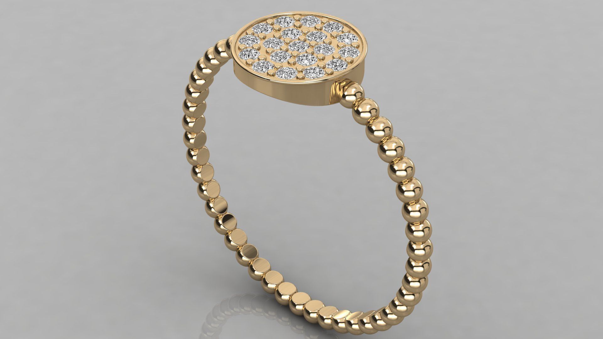Women ring 3dm stl render detail 3D print model_3