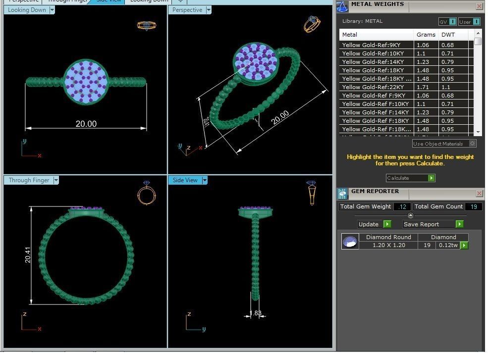 Women ring 3dm stl render detail 3D print model_9