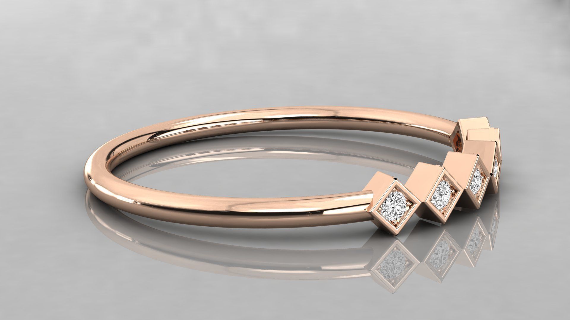 Women ring 3dm stl render detail 3D print model_4