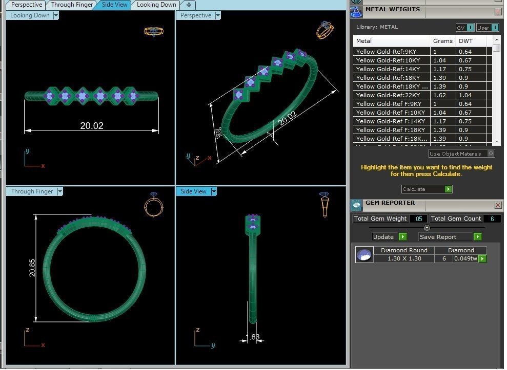 Women ring 3dm stl render detail 3D print model_9