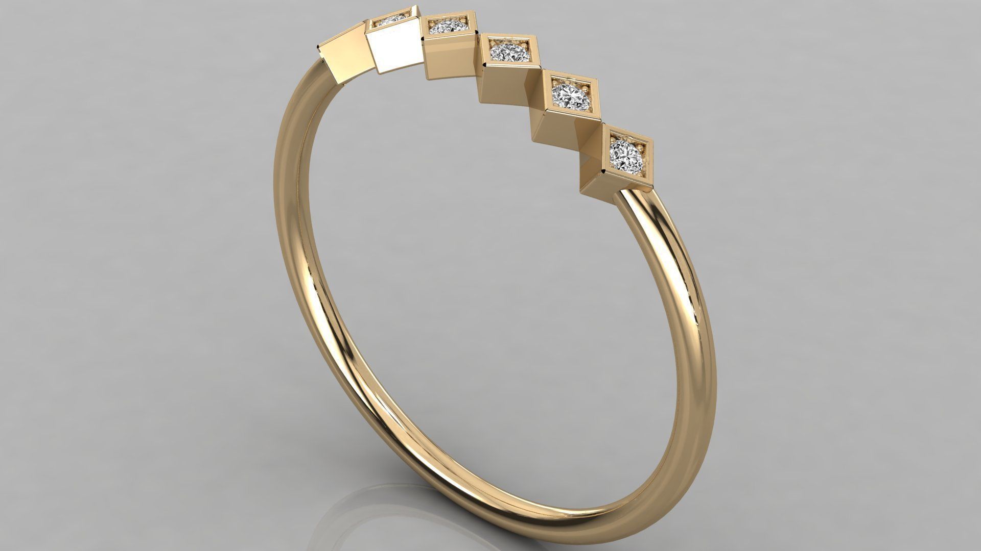 Women ring 3dm stl render detail 3D print model_3