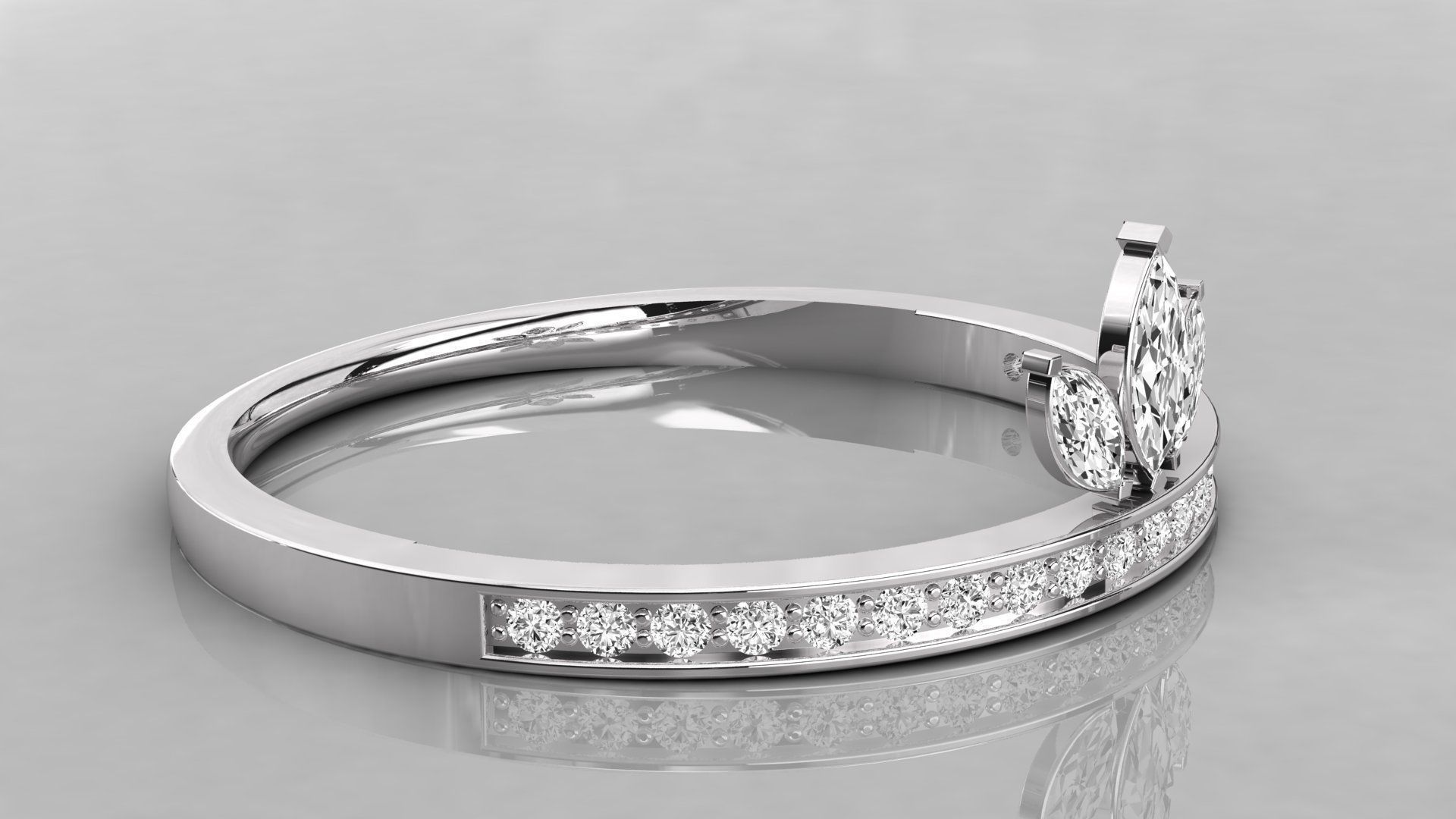 Women ring 3dm stl render detail 3D print model_5