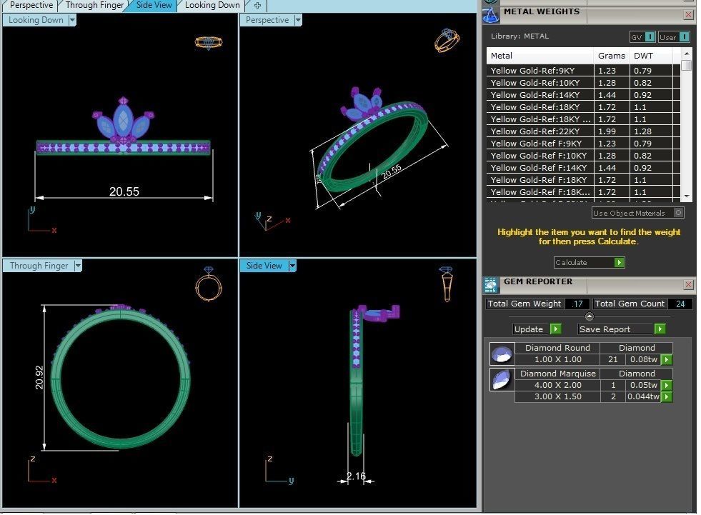 Women ring 3dm stl render detail 3D print model_9