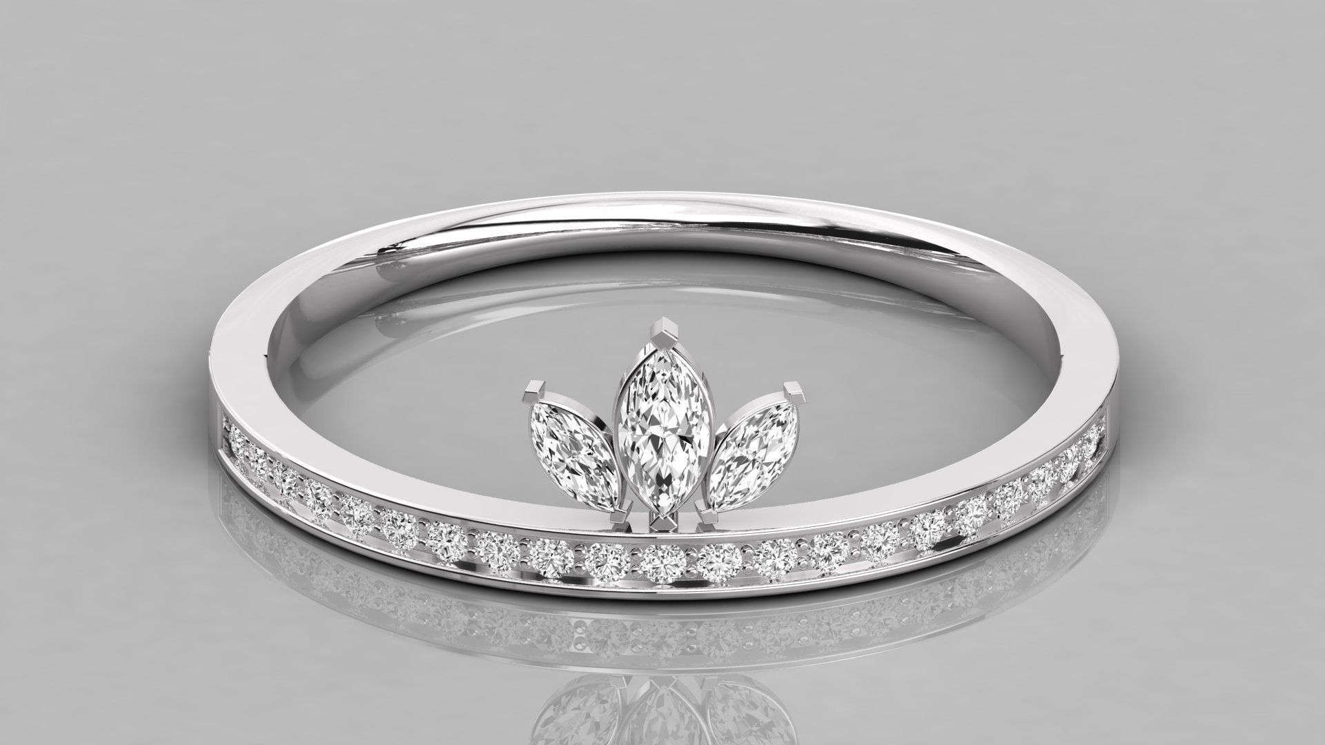 Women ring 3dm stl render detail 3D print model_7