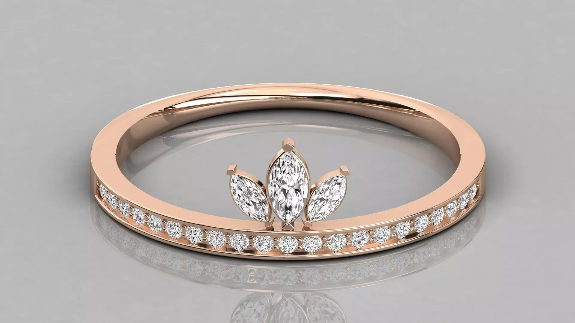 Women ring 3dm stl render detail 3D print model_0