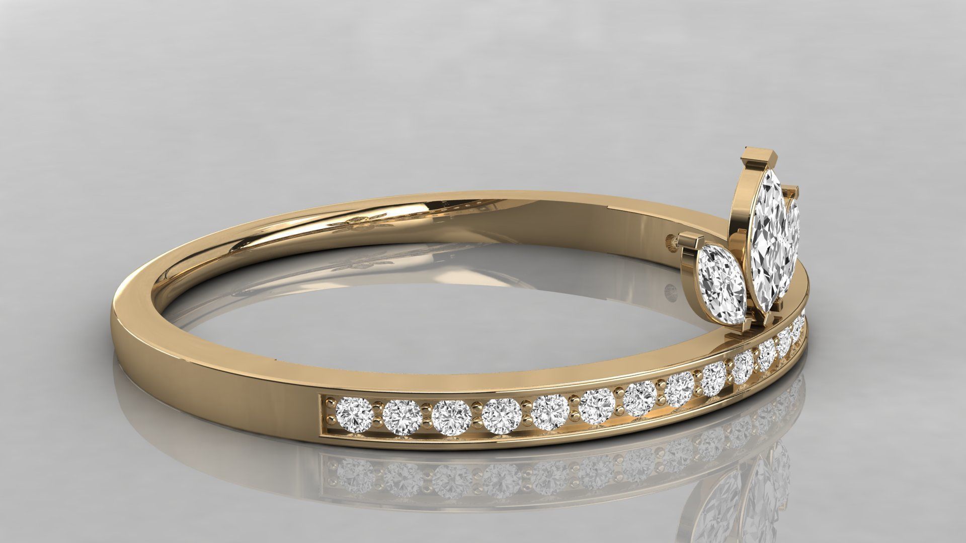 Women ring 3dm stl render detail 3D print model_6