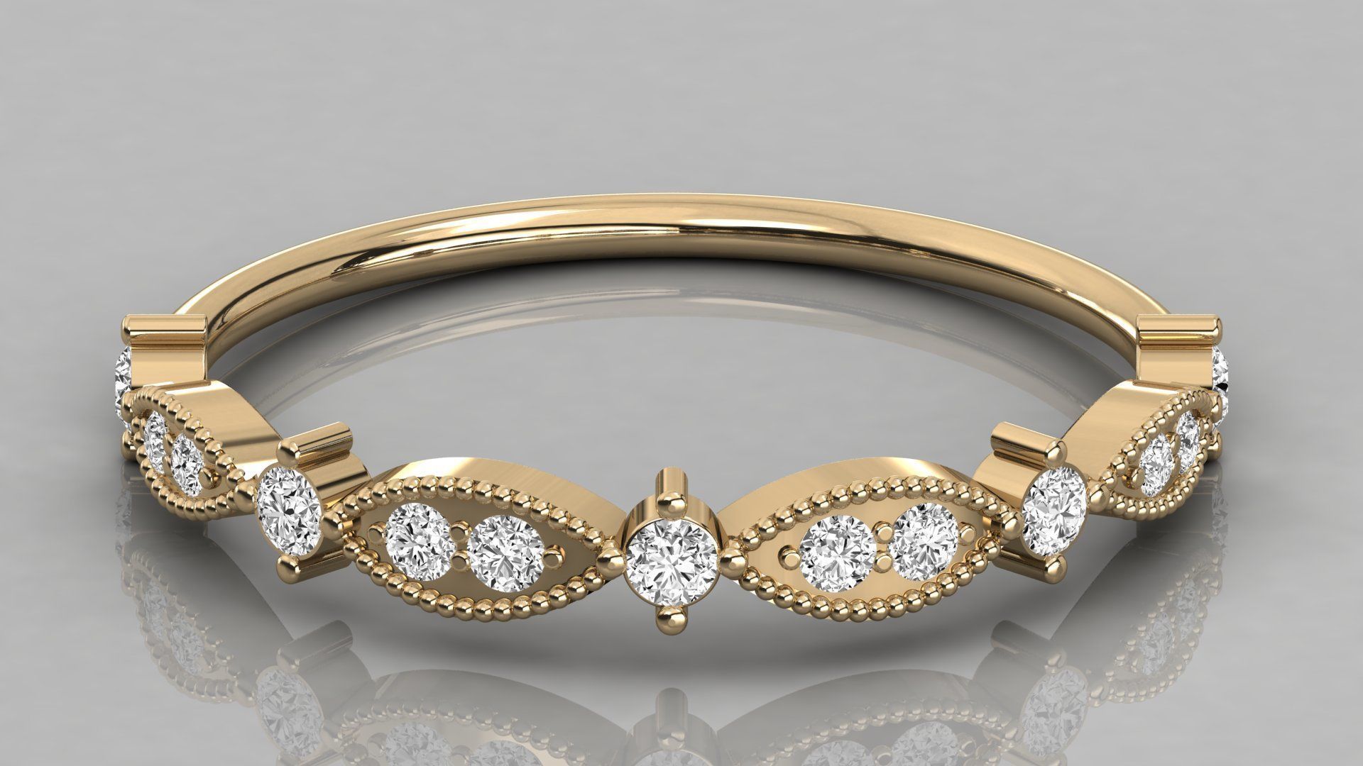 Women ring 3dm stl render detail 3D print model_8