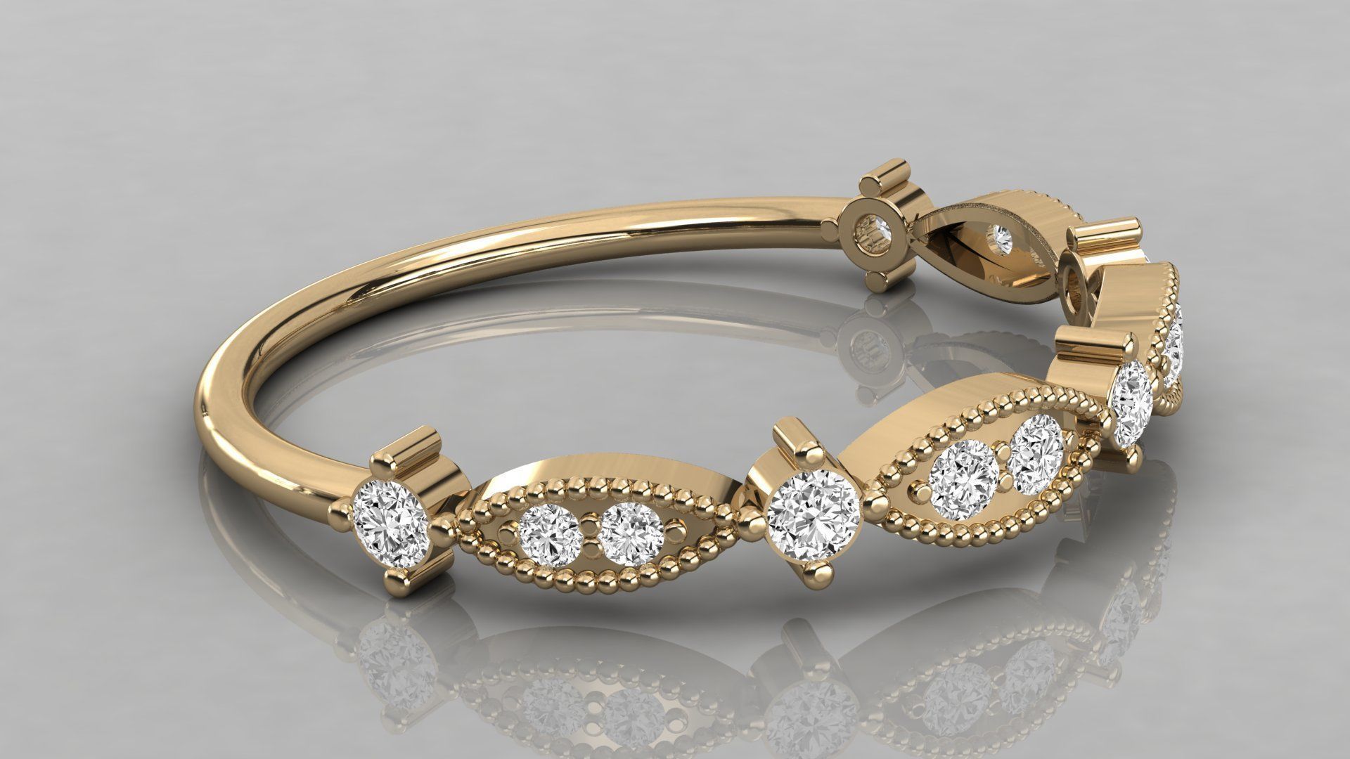 Women ring 3dm stl render detail 3D print model_6