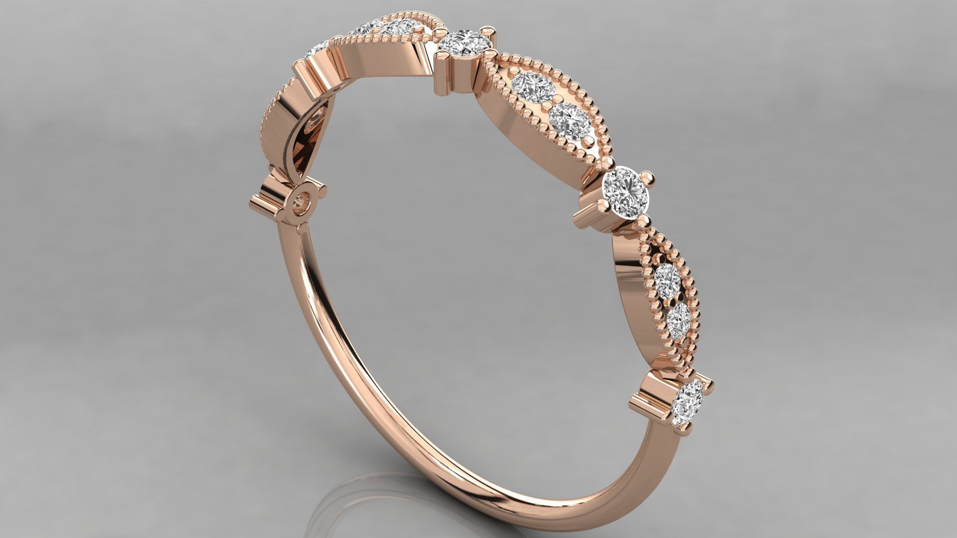 Women ring 3dm stl render detail 3D print model_1