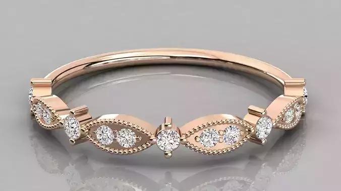 Women ring 3dm stl render detail