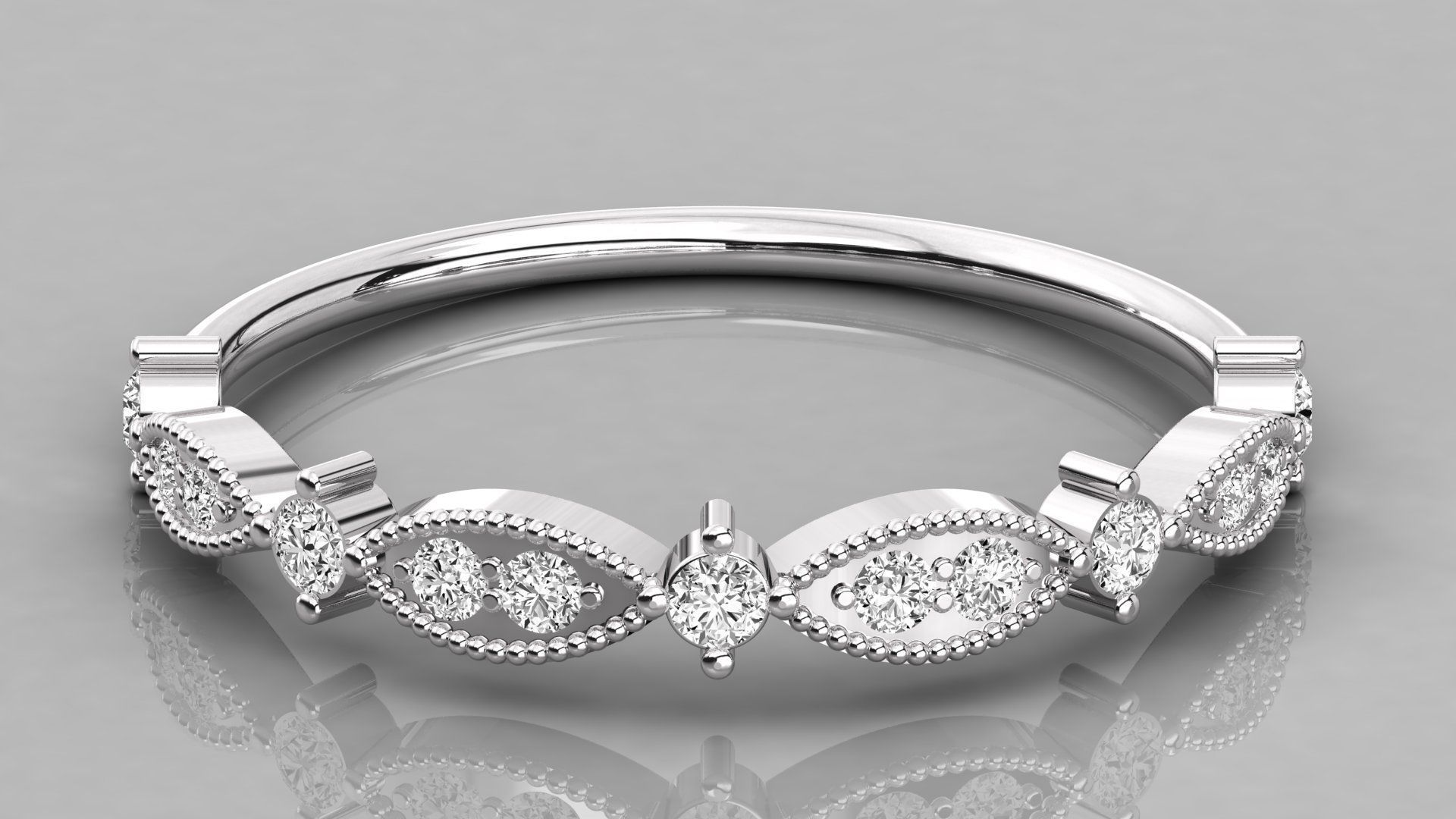 Women ring 3dm stl render detail 3D print model_7