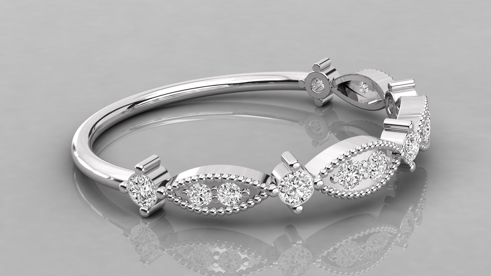 Women ring 3dm stl render detail 3D print model_5