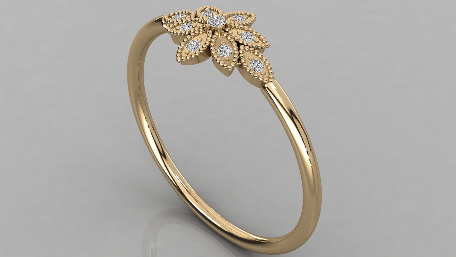 Women ring 3dm stl render detail 3D print model_3