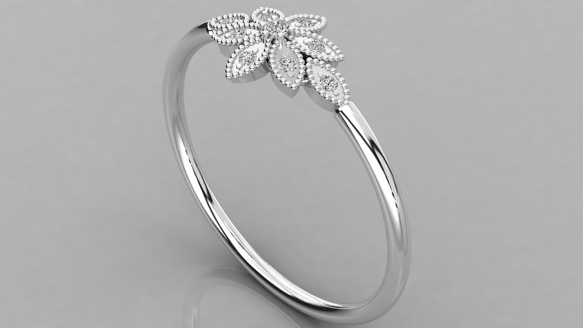 Women ring 3dm stl render detail 3D print model_2