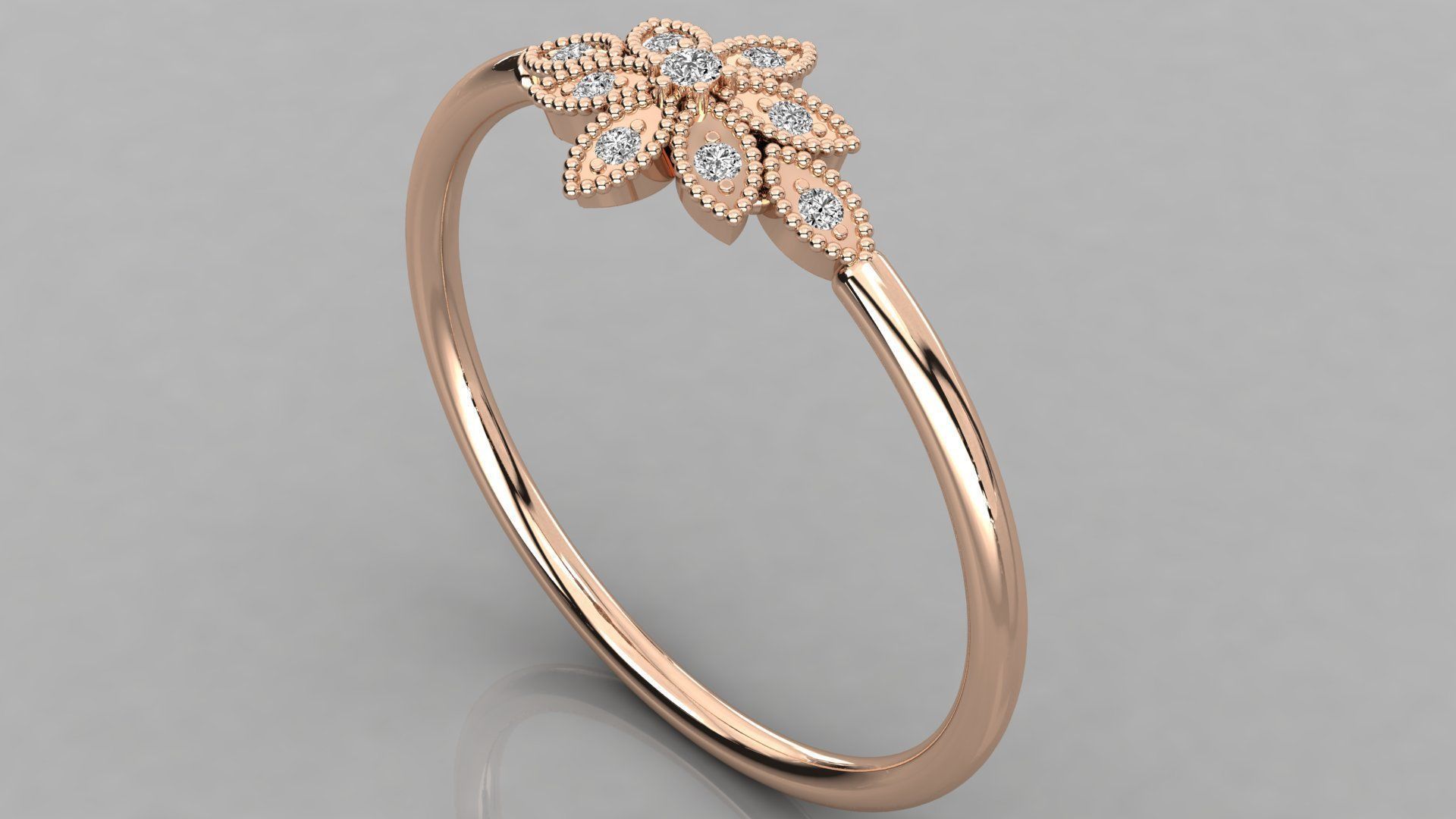 Women ring 3dm stl render detail 3D print model_1