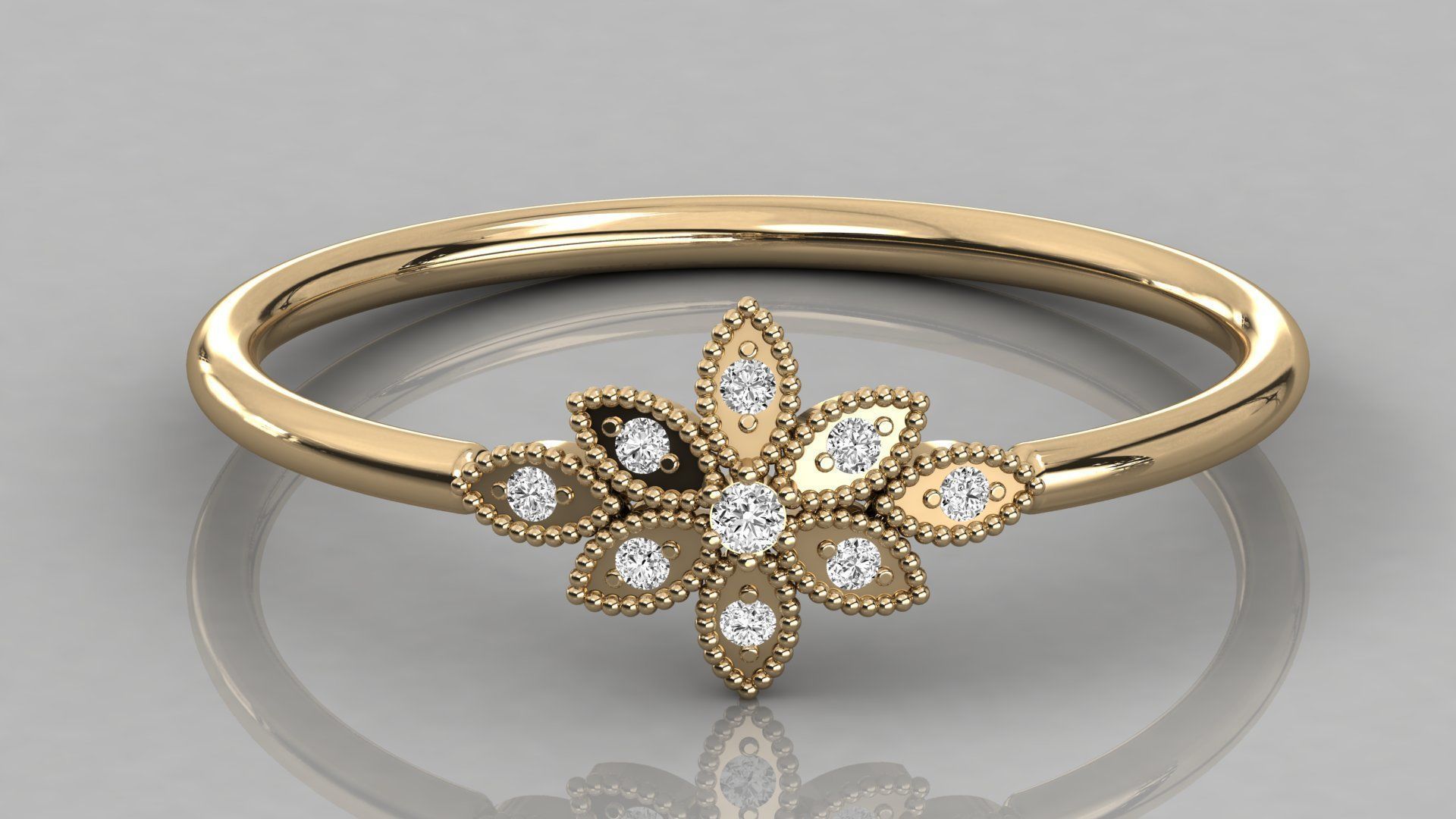 Women ring 3dm stl render detail 3D print model_8