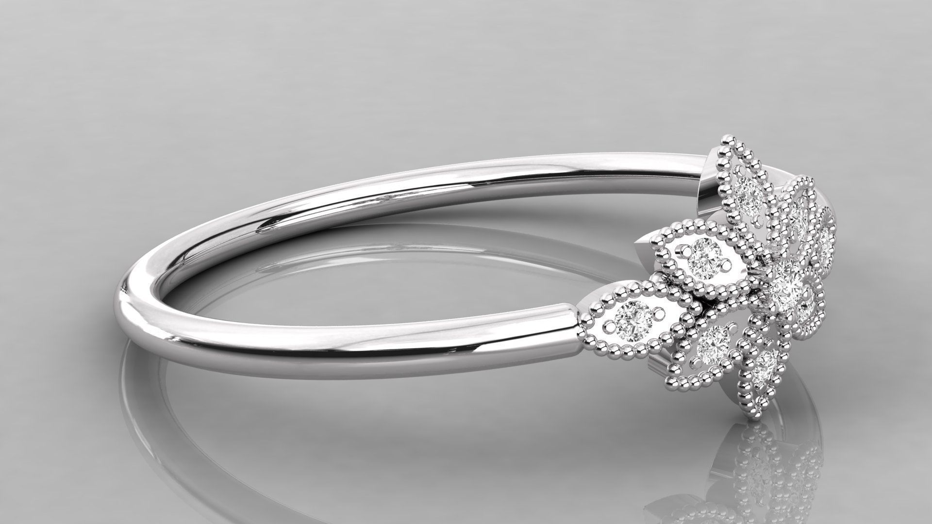 Women ring 3dm stl render detail 3D print model_5