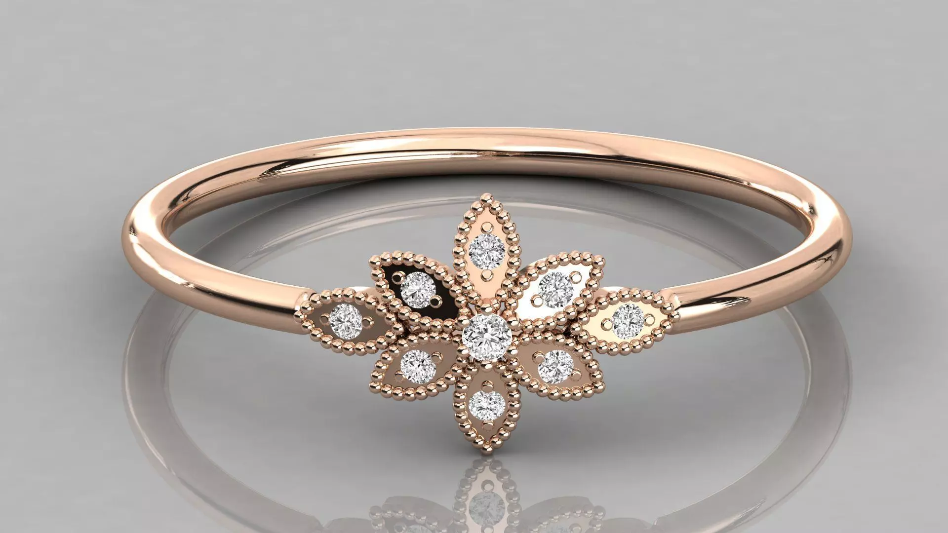 Women ring 3dm stl render detail 3D print model_0