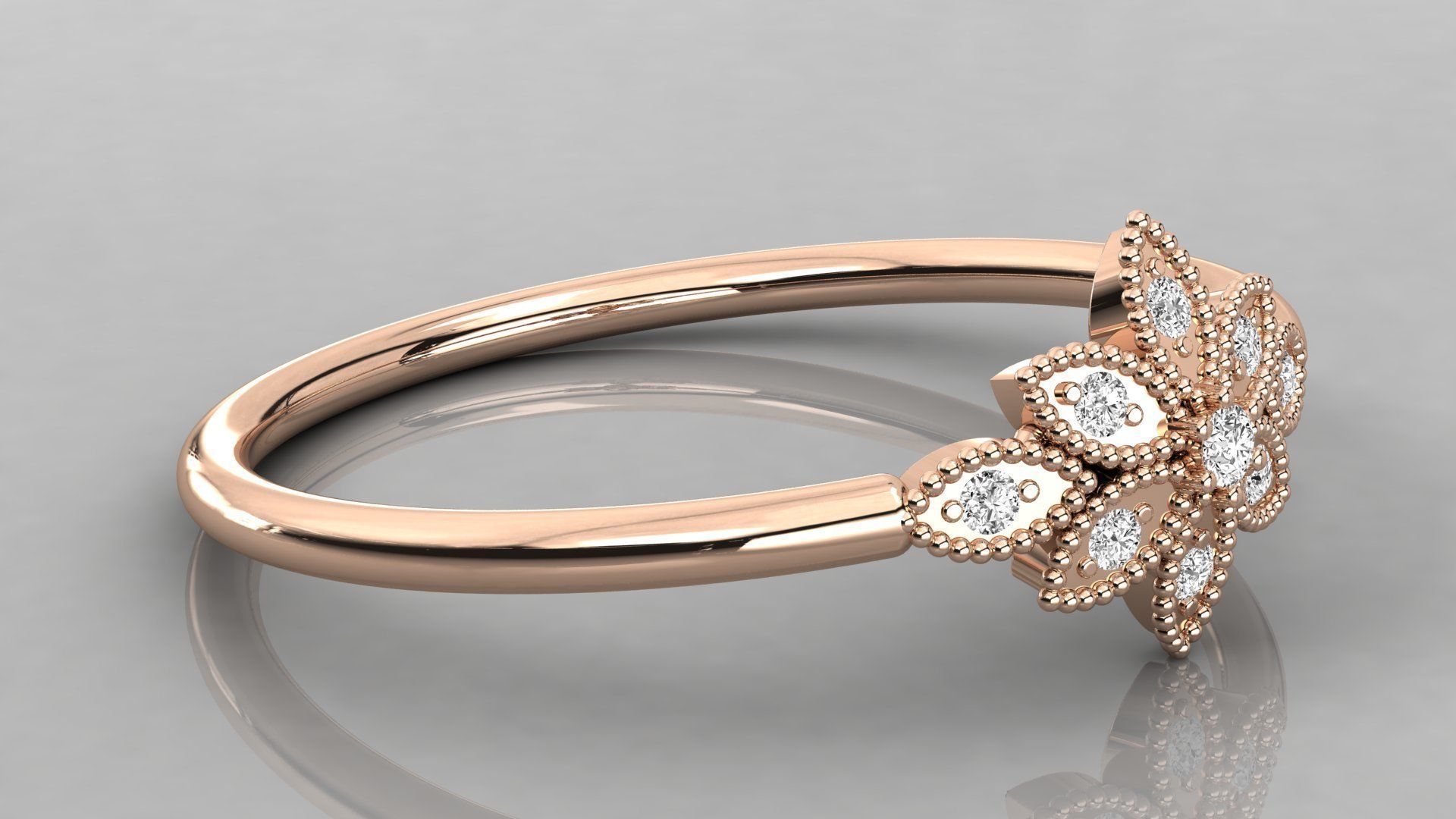 Women ring 3dm stl render detail 3D print model_4