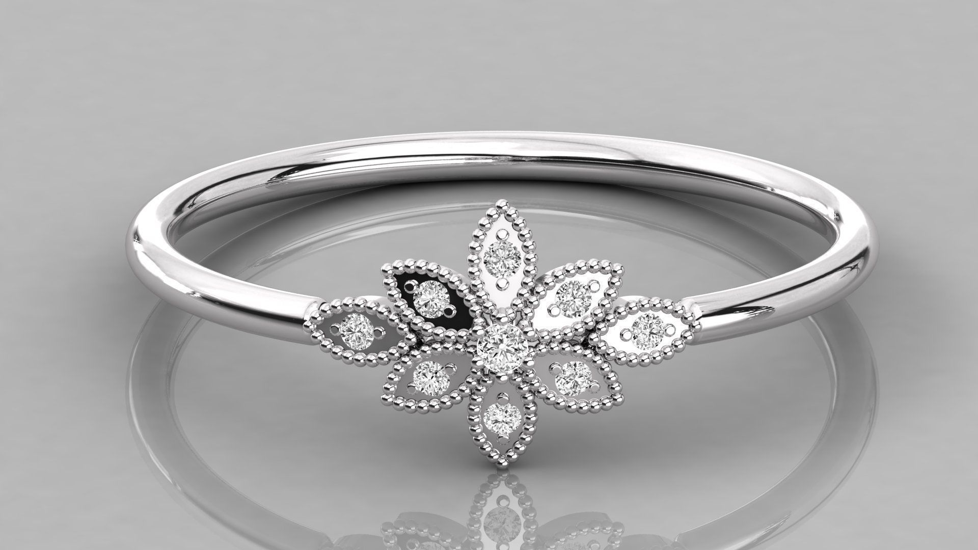 Women ring 3dm stl render detail 3D print model_7