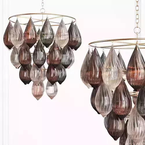 Clustered Droplet Chandelier