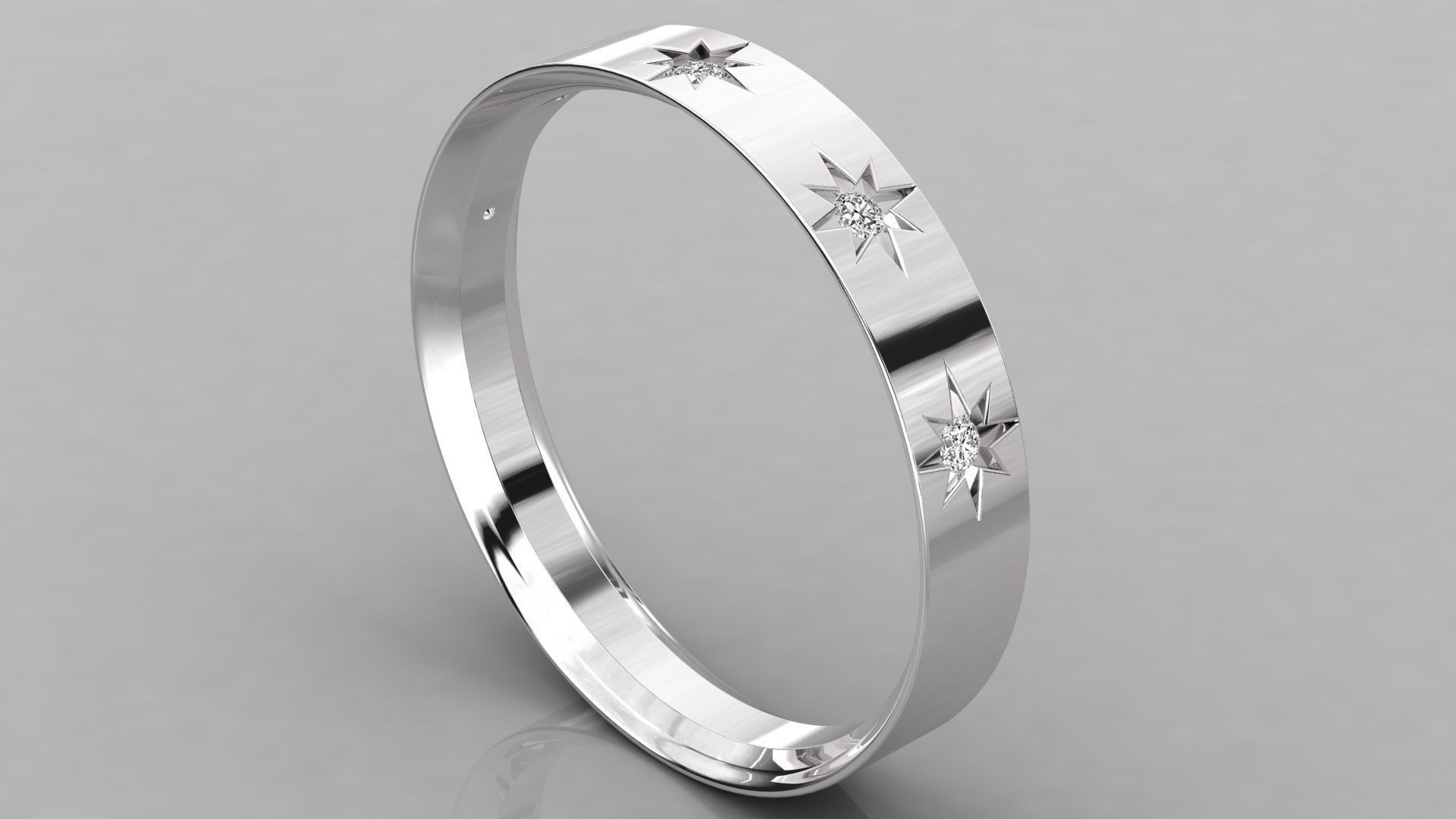 Women ring 3dm stl render detail 3D print model_2
