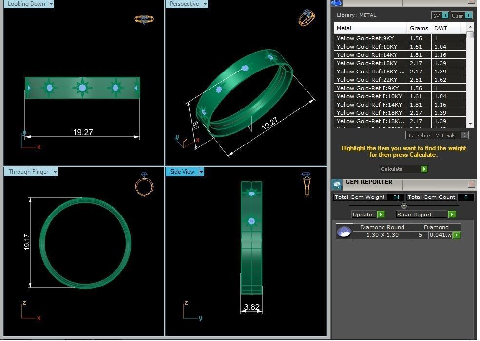 Women ring 3dm stl render detail 3D print model_9