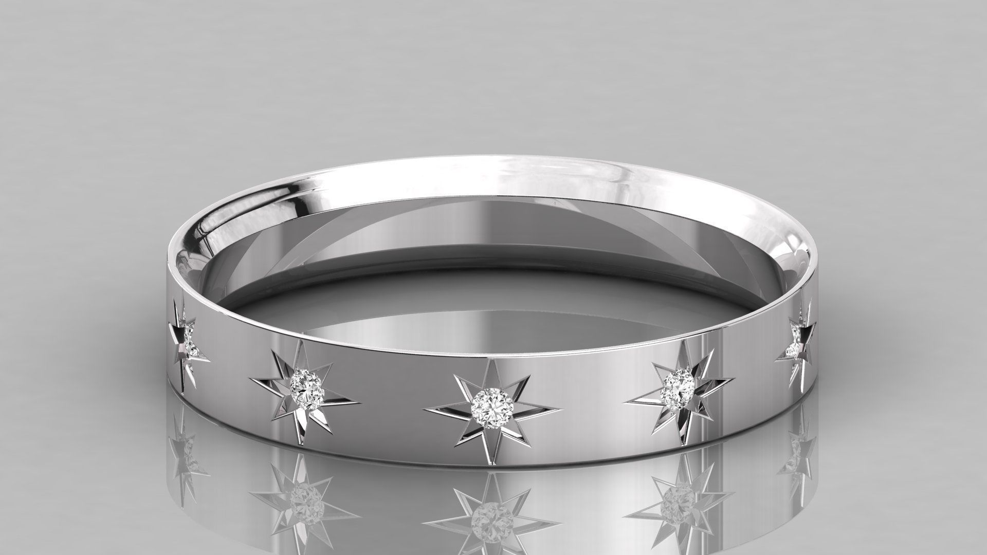 Women ring 3dm stl render detail 3D print model_7