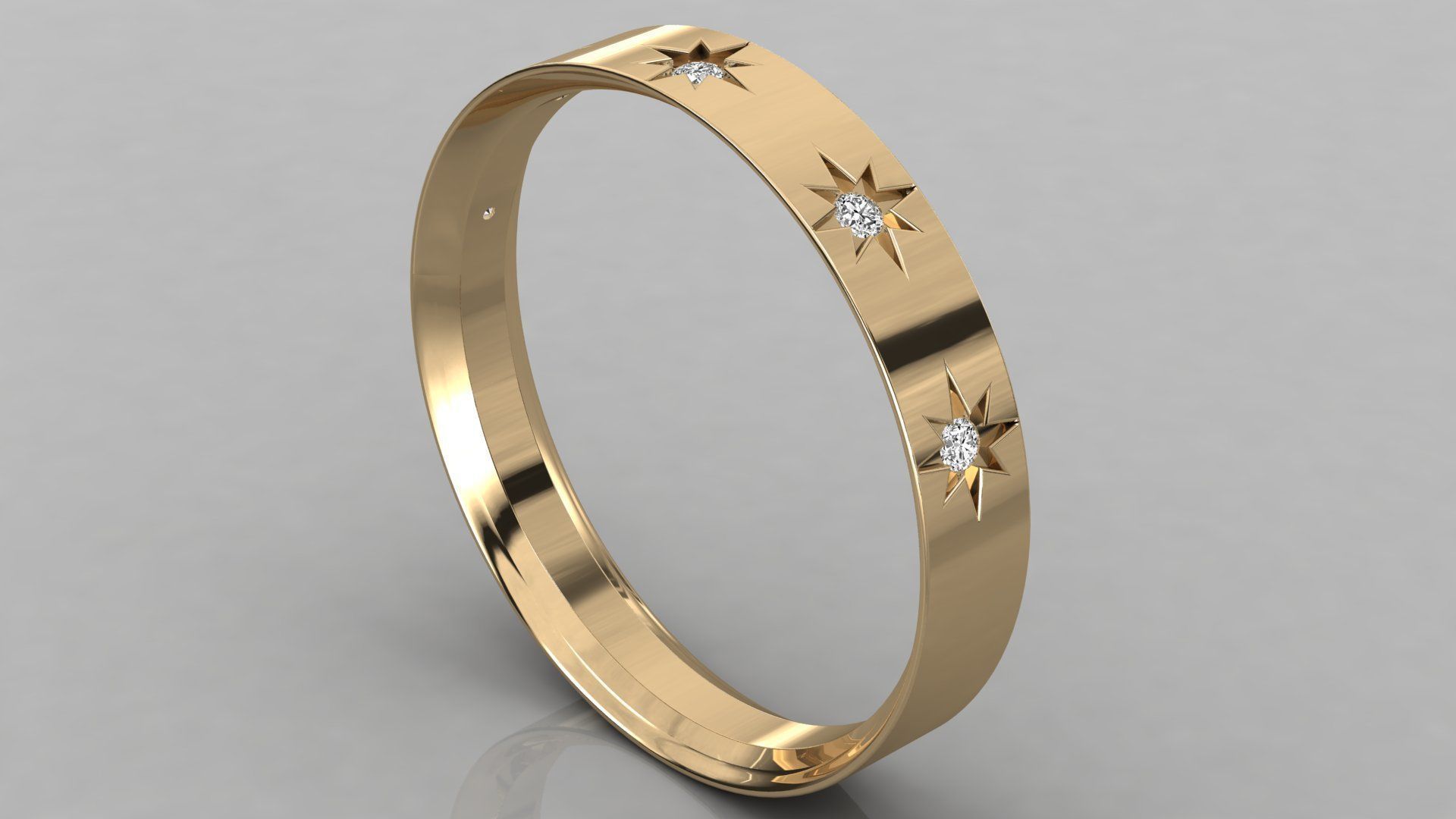 Women ring 3dm stl render detail 3D print model_3