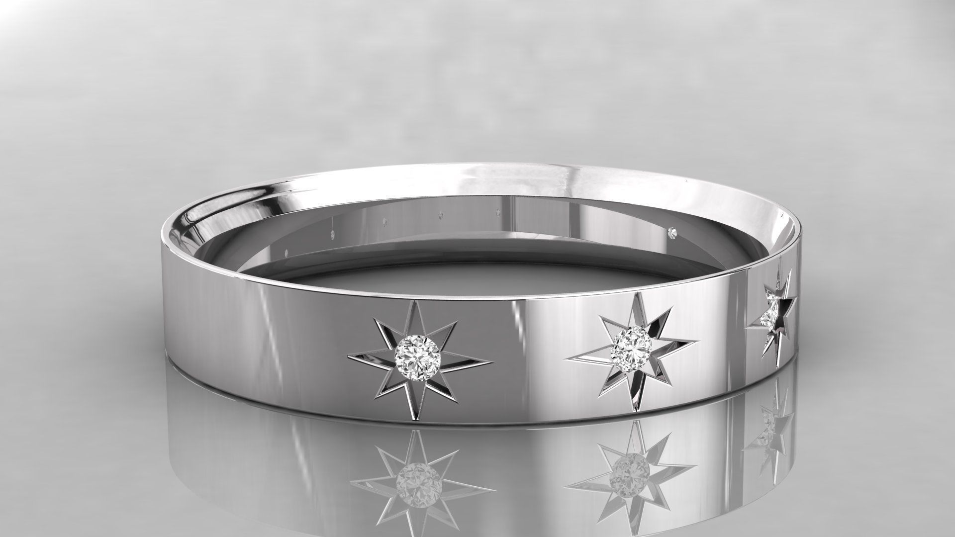 Women ring 3dm stl render detail 3D print model_5