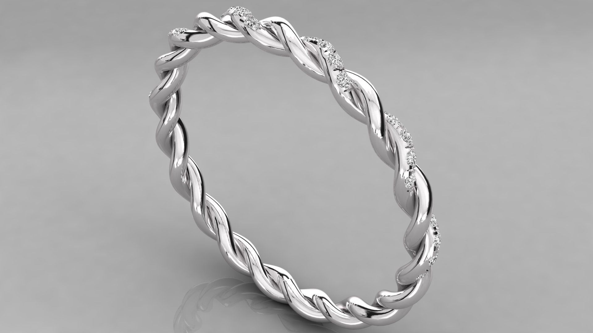 Women ring 3dm stl render detail 3D print model_2