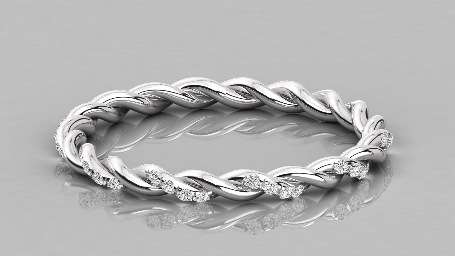 Women ring 3dm stl render detail 3D print model_7