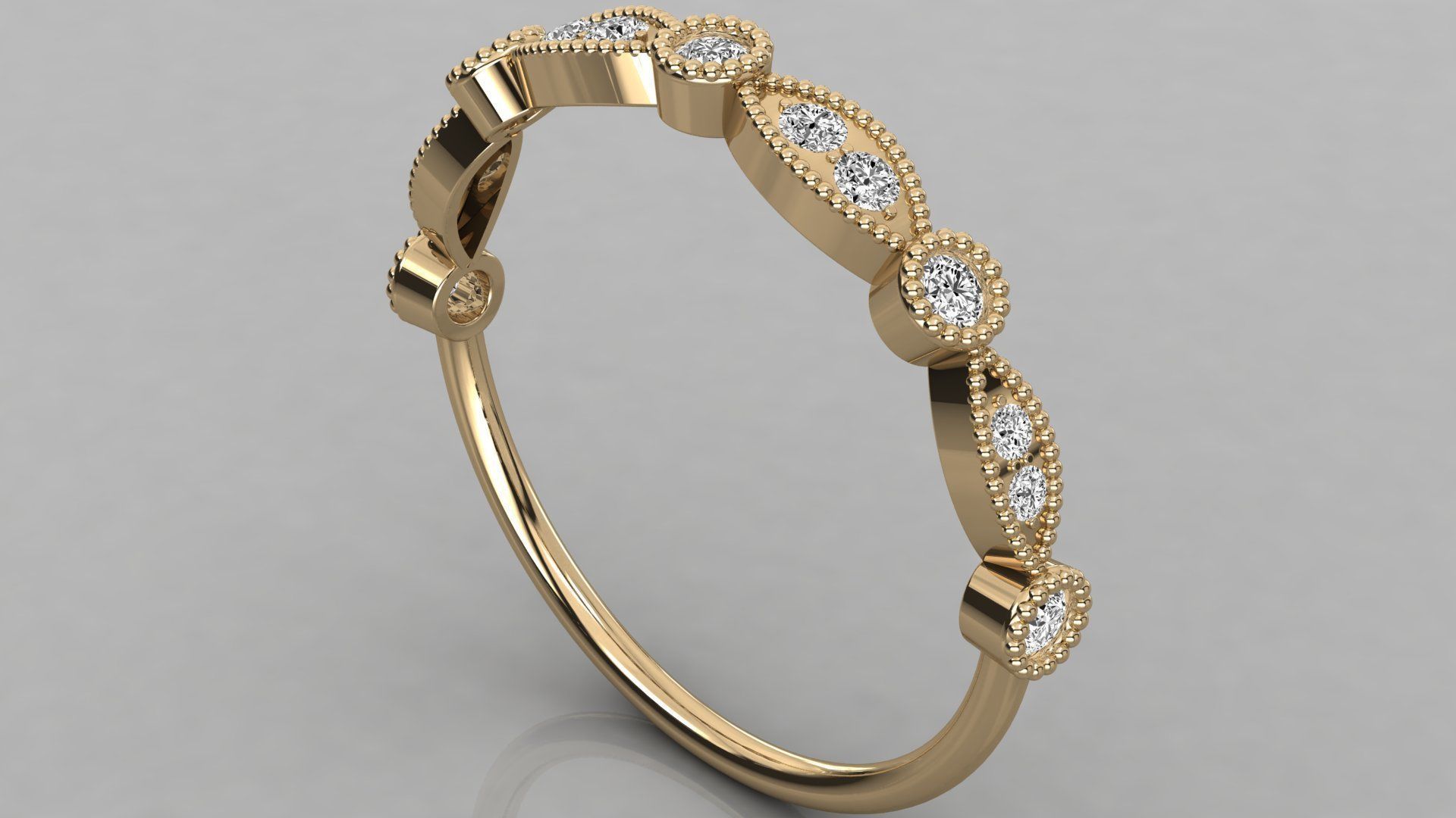Women ring 3dm stl render detail 3D print model_3