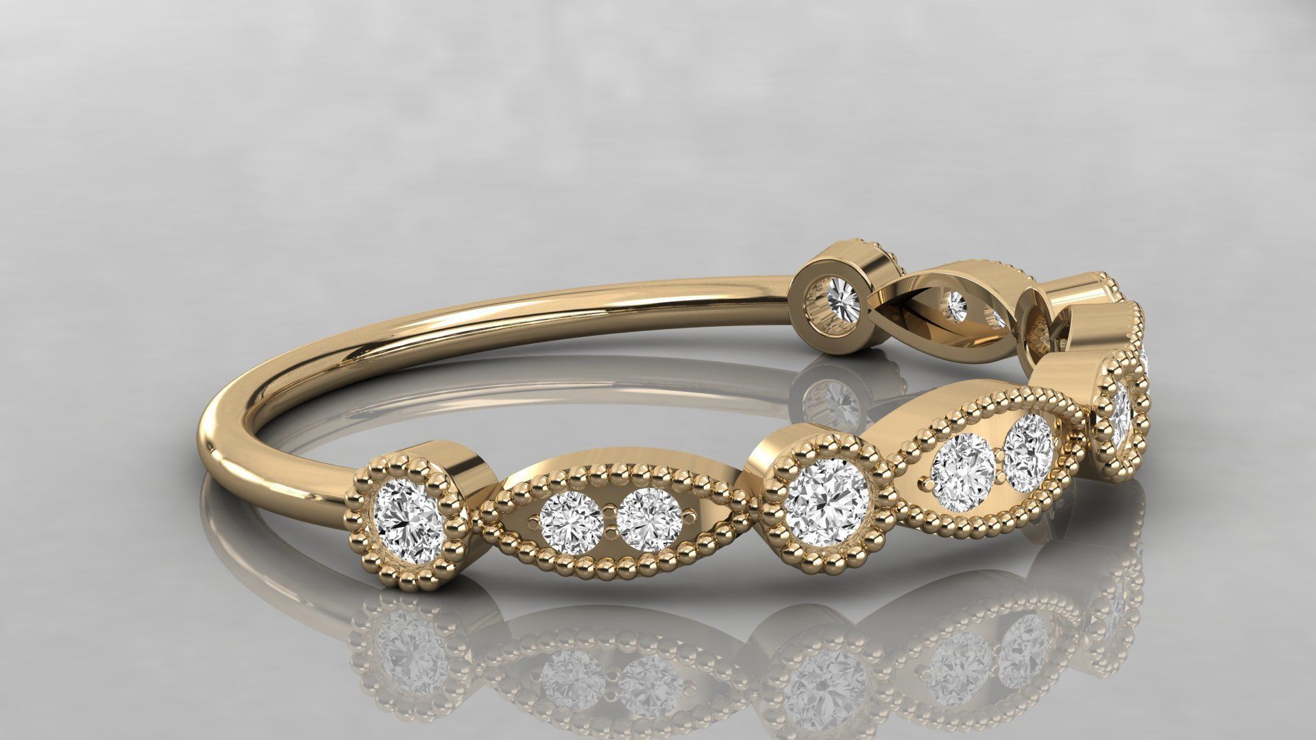 Women ring 3dm stl render detail 3D print model_6