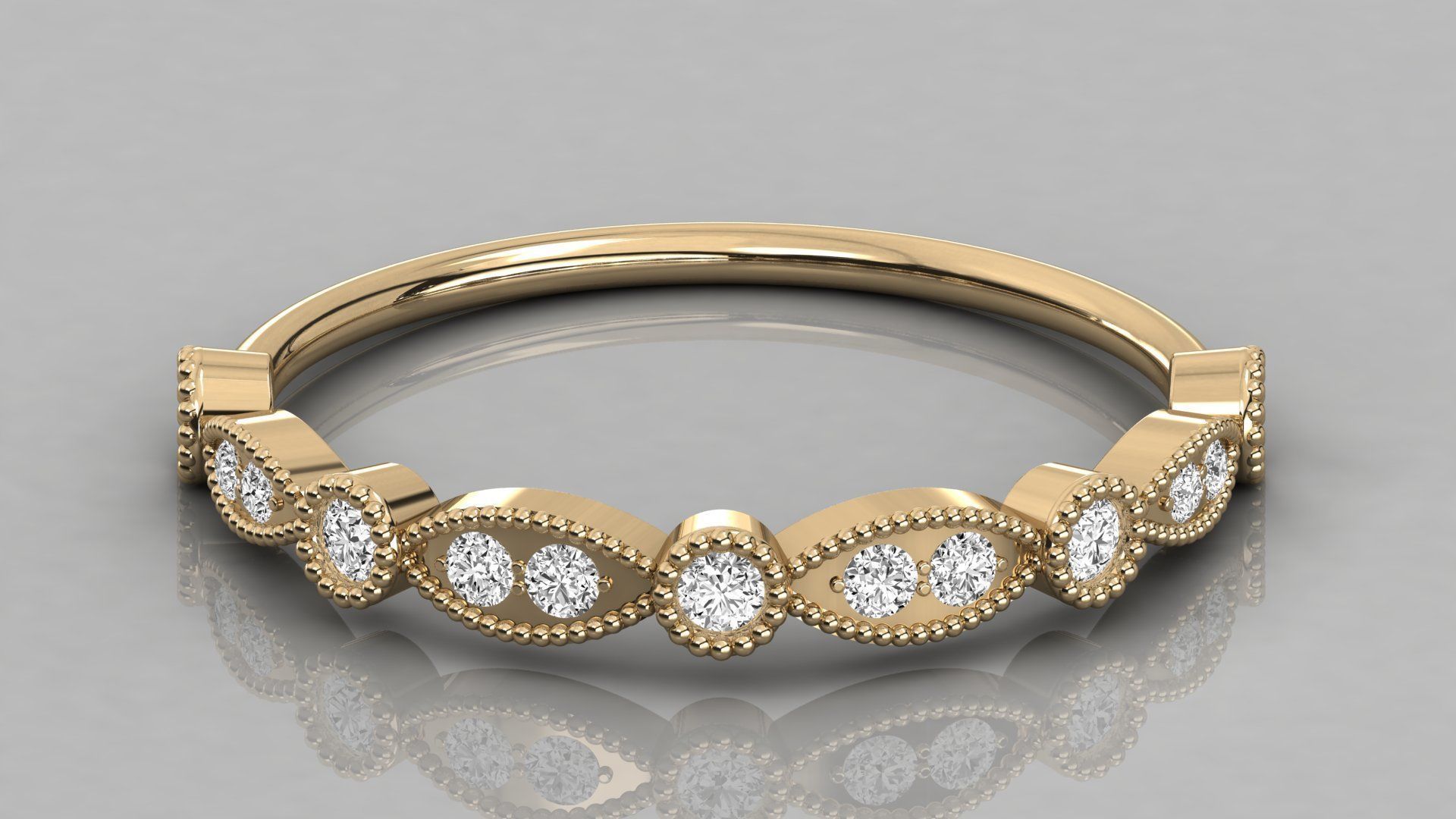 Women ring 3dm stl render detail 3D print model_8