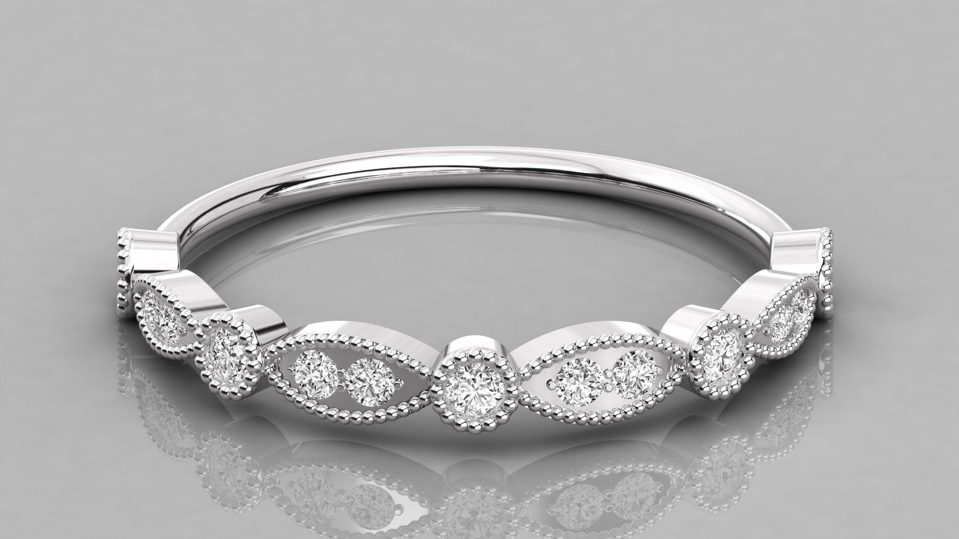 Women ring 3dm stl render detail 3D print model_7