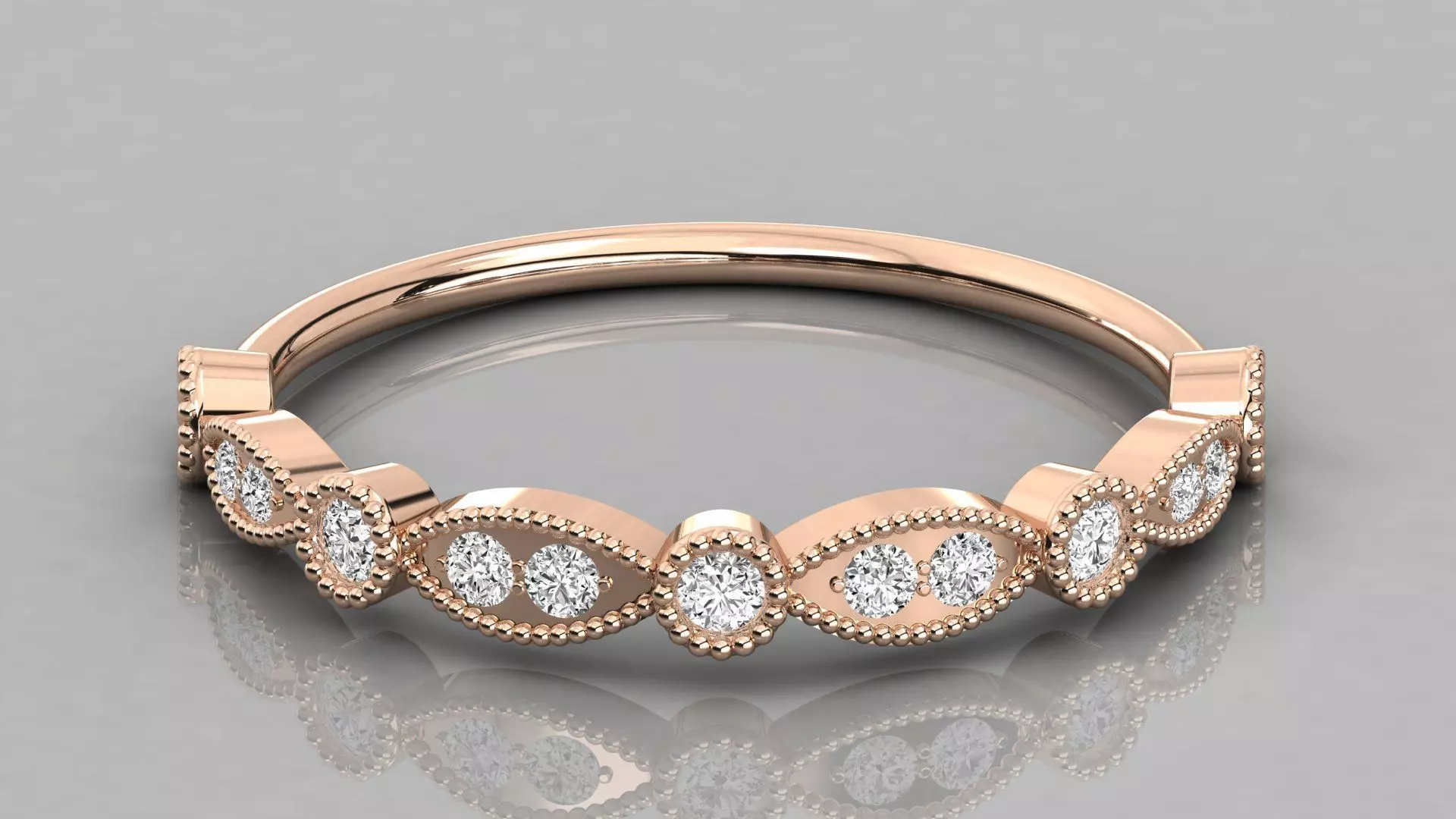 Women ring 3dm stl render detail 3D print model_0