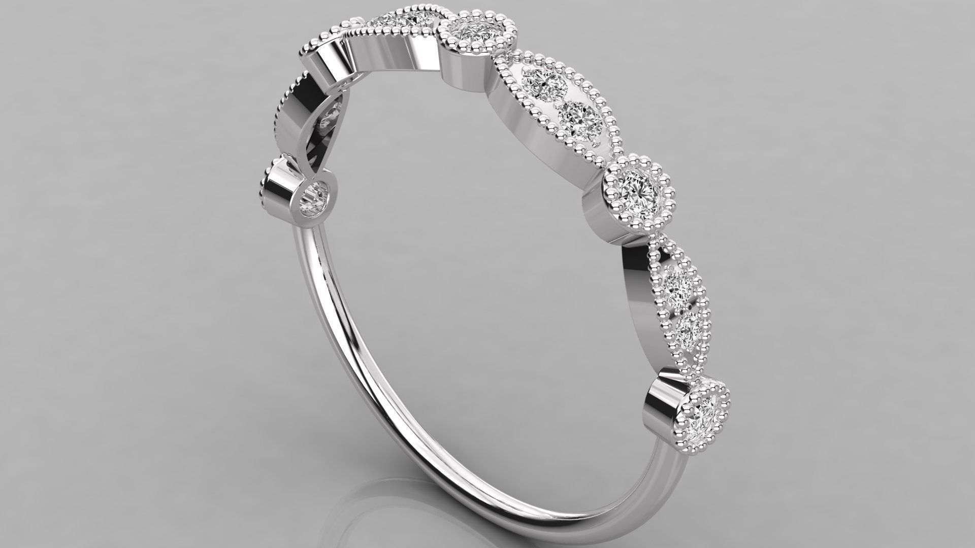 Women ring 3dm stl render detail 3D print model_2