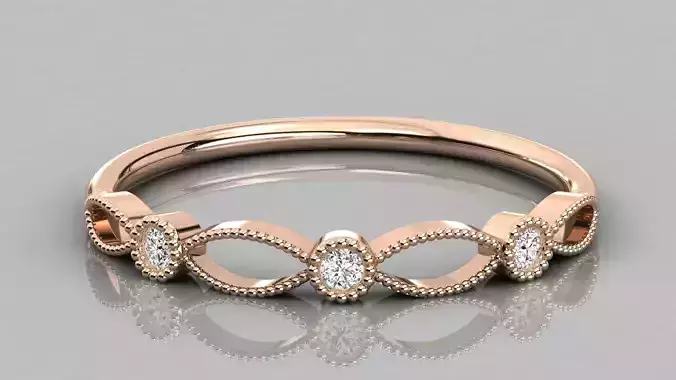 Women ring 3dm stl render detail