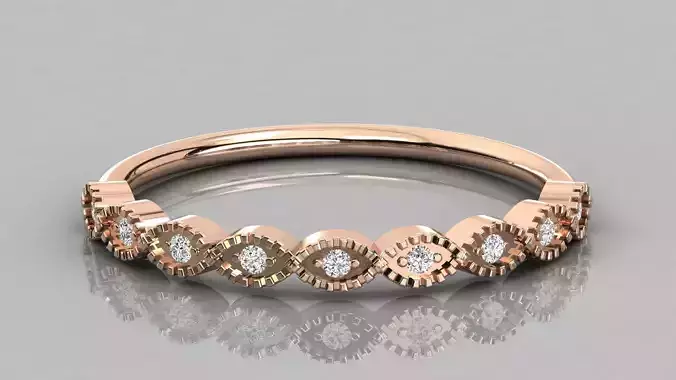 Women ring 3dm stl render detail