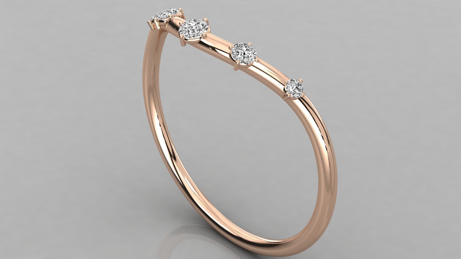 Women ring 3dm stl render detail 3D print model_1