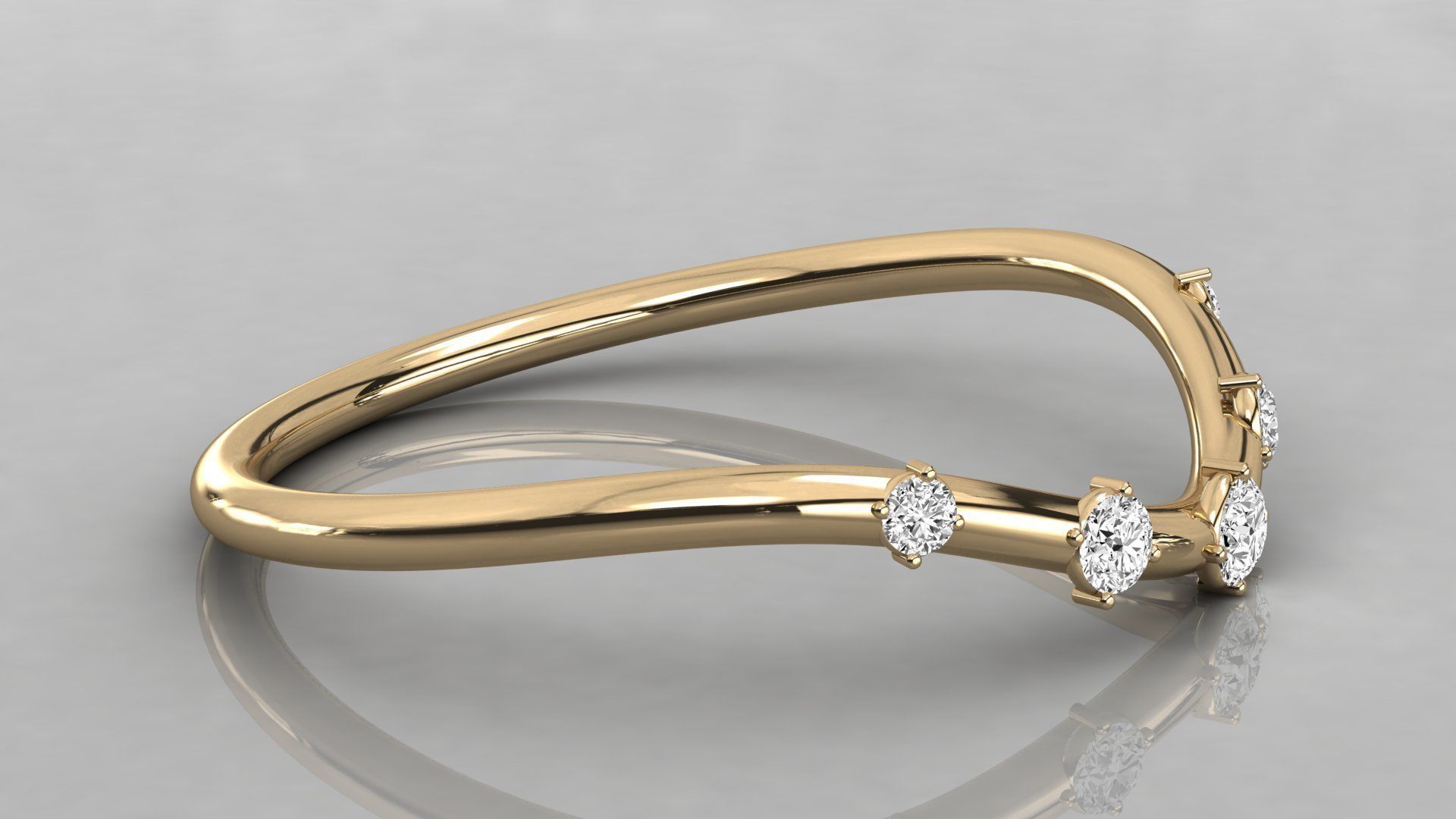 Women ring 3dm stl render detail 3D print model_6