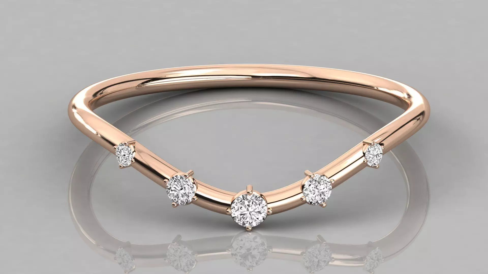 Women ring 3dm stl render detail 3D print model_0