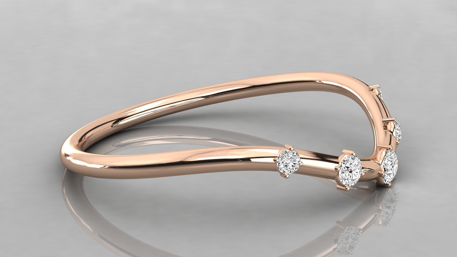 Women ring 3dm stl render detail 3D print model_4